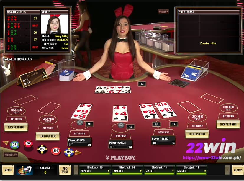 play blackjack 22win 18